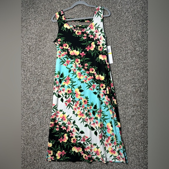 NWT Nina Leonard Bar Back Midi Dress Size Medium - Picture 3 of 7